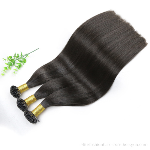 U Tip Hair Wholesale Raw Indian Kinky Curly Itip Keratin Bonds Flat U Remy Human Hair Extensions Micro Links Microlink